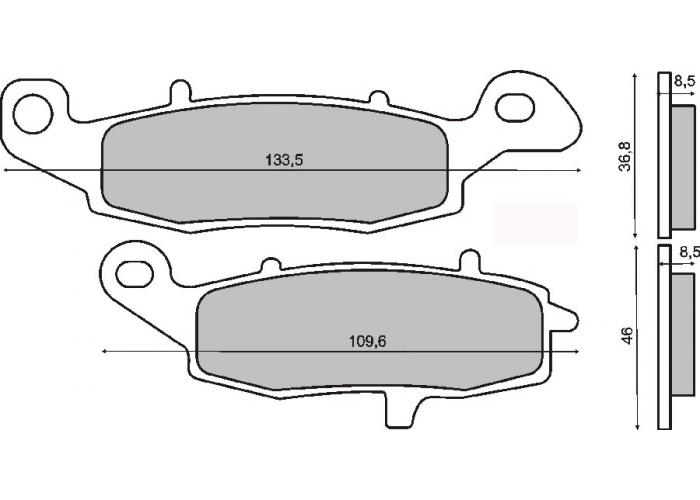 Placute frana (Sinter) Suzuki GSF 600 '00-'04 /GSX 600 '98-'05